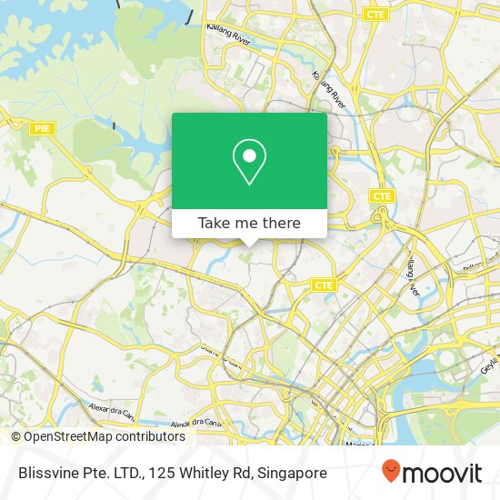 Blissvine Pte. LTD., 125 Whitley Rd地图