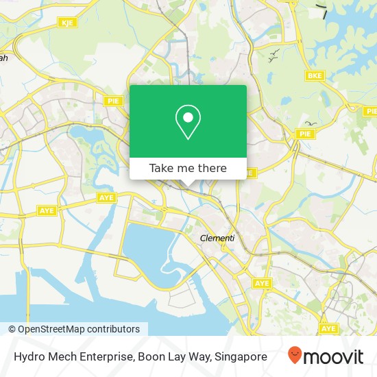 Hydro Mech Enterprise, Boon Lay Way map