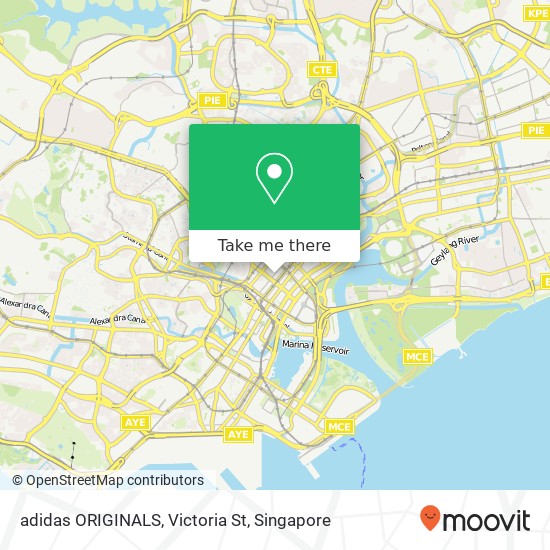 adidas ORIGINALS, Victoria St map