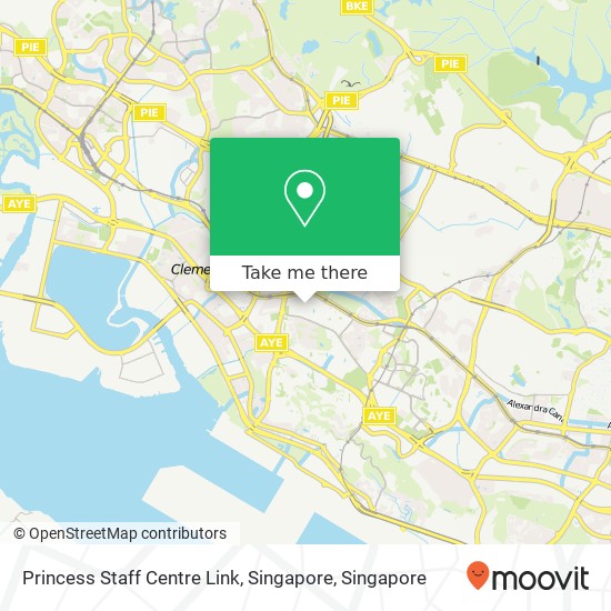 Princess Staff Centre Link, Singapore map