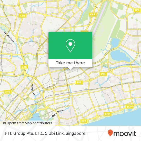 FTL Group Pte. LTD., 5 Ubi Link map