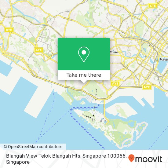 Blangah View Telok Blangah Hts, Singapore 100056地图