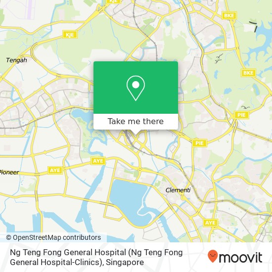 Ng Teng Fong General Hospital map