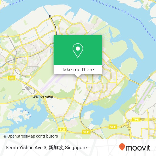 Semb Yishun Ave 3, 新加坡地图