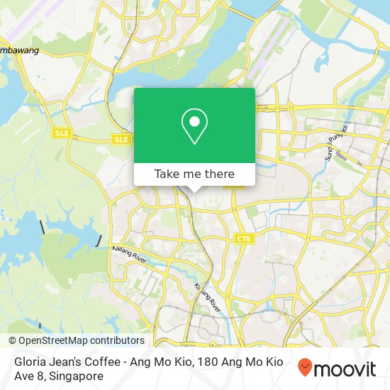 Gloria Jean's Coffee - Ang Mo Kio, 180 Ang Mo Kio Ave 8 map