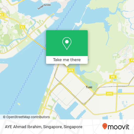 AYE Ahmad Ibrahim, Singapore map
