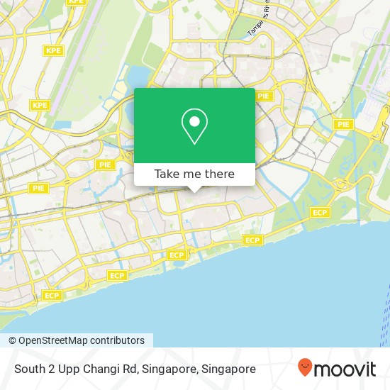 South 2 Upp Changi Rd, Singapore map