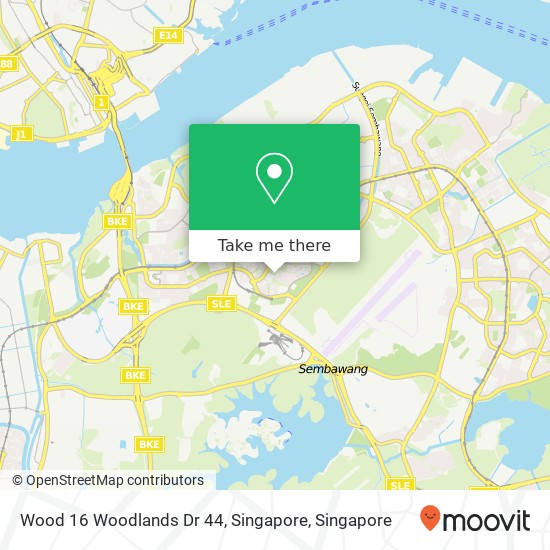 Wood 16 Woodlands Dr 44, Singapore地图