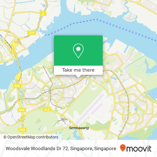 Woodsvale Woodlands Dr 72, Singapore map