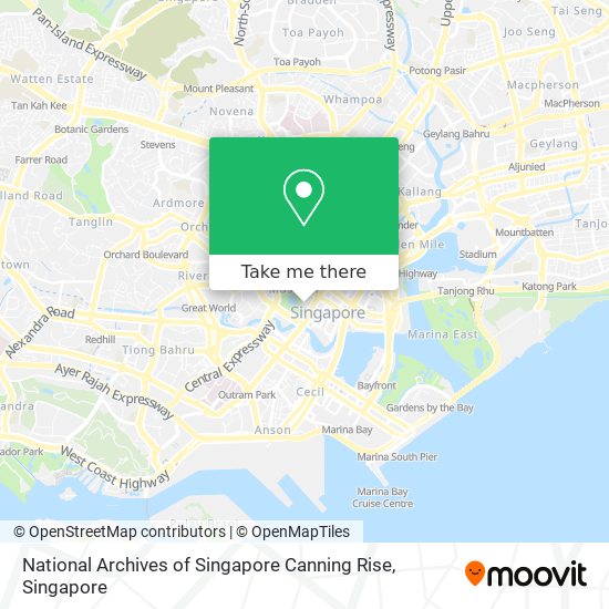 National Archives of Singapore Canning Rise map