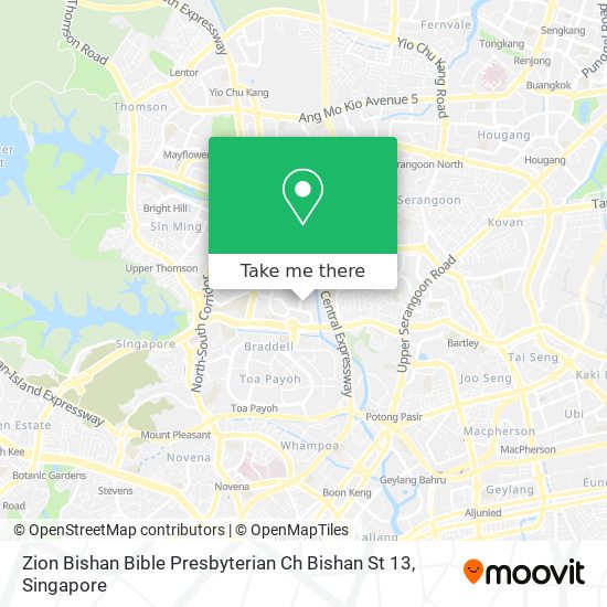 Zion Bishan Bible Presbyterian Ch Bishan St 13地图