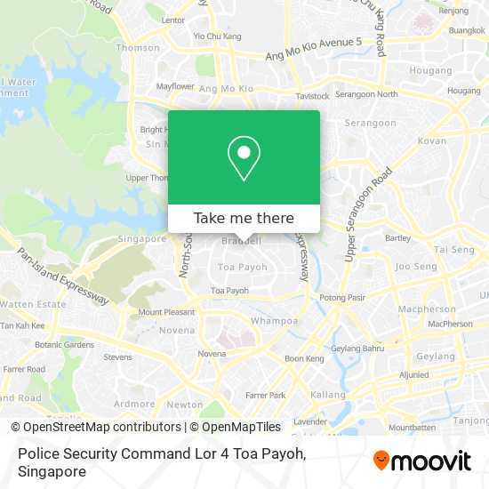 Police Security Command Lor 4 Toa Payoh map