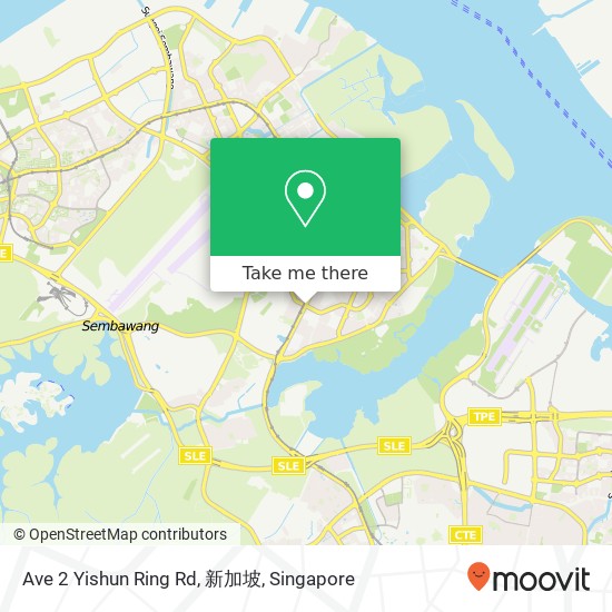 Ave 2 Yishun Ring Rd, 新加坡地图