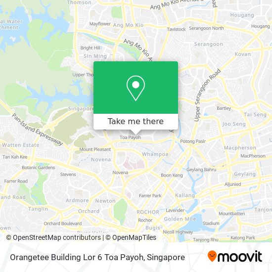 Orangetee Building Lor 6 Toa Payoh map