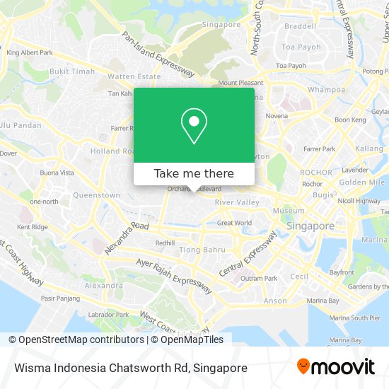 Wisma Indonesia Chatsworth Rd地图