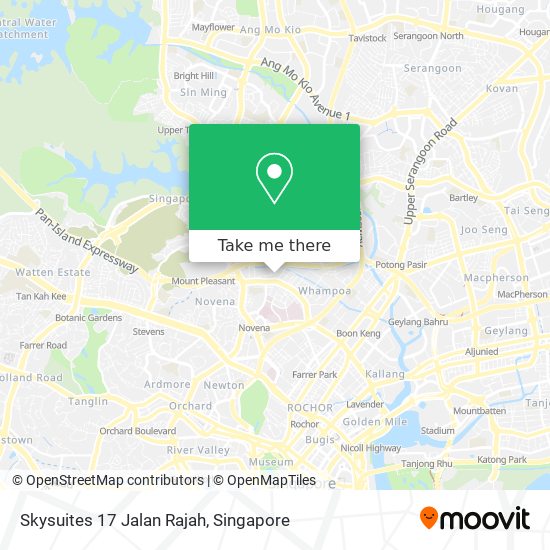 Skysuites 17 Jalan Rajah map