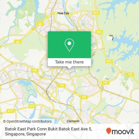 Batok East Park Conn Bukit Batok East Ave 5, Singapore map