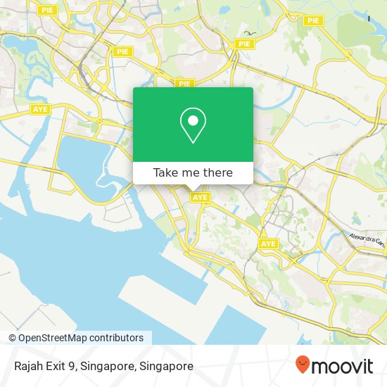 Rajah Exit 9, Singapore map