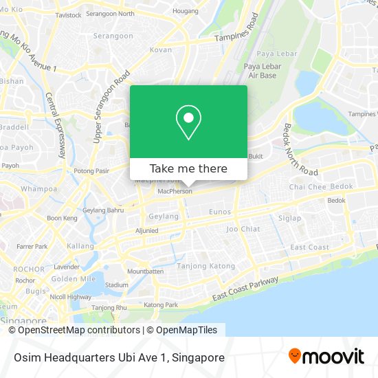 Osim Headquarters Ubi Ave 1 map