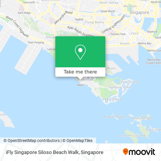 iFly Singapore Siloso Beach Walk map