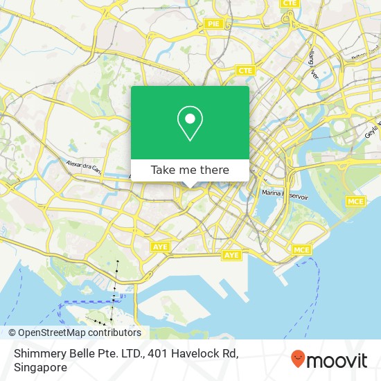 Shimmery Belle Pte. LTD., 401 Havelock Rd map