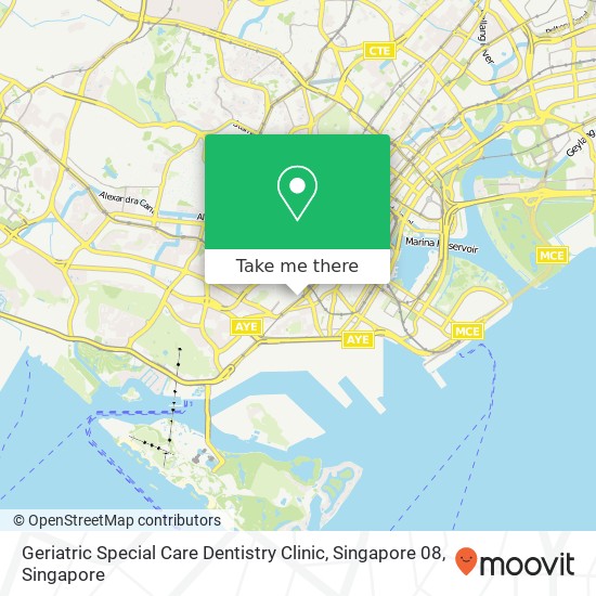 Geriatric Special Care Dentistry Clinic, Singapore 08 map