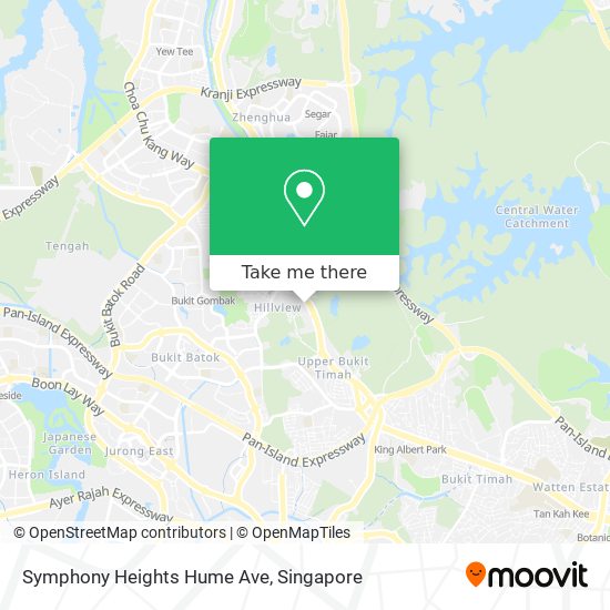Symphony Heights Hume Ave map
