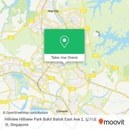 Hillview Hillview Park Bukit Batok East Ave 2, 싱가포르 map