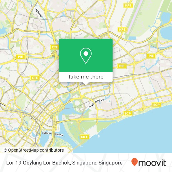 Lor 19 Geylang Lor Bachok, Singapore map