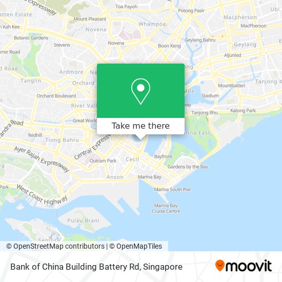 Bank of China Building Battery Rd map