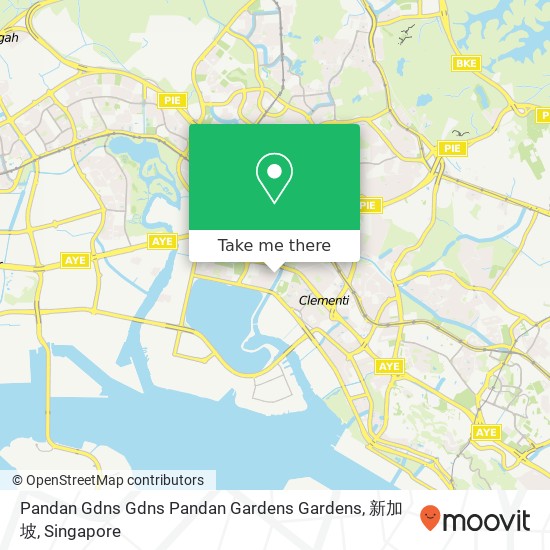 Pandan Gdns Gdns Pandan Gardens Gardens, 新加坡地图