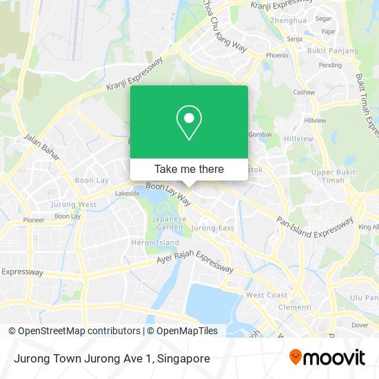 Jurong Town Jurong Ave 1 map