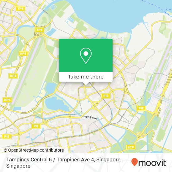 Tampines Central 6 / Tampines Ave 4, Singapore map