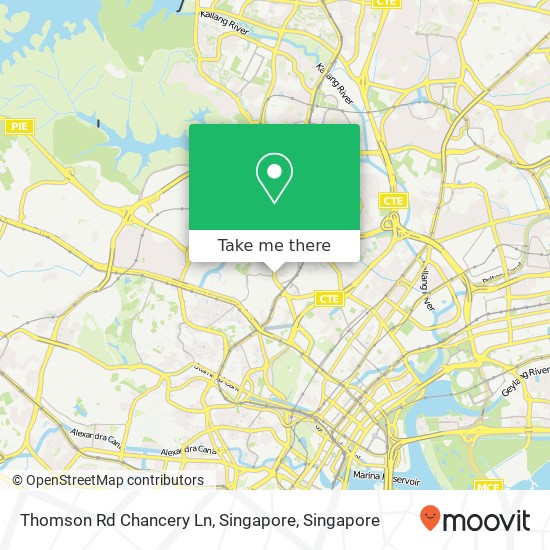 Thomson Rd Chancery Ln, Singapore map