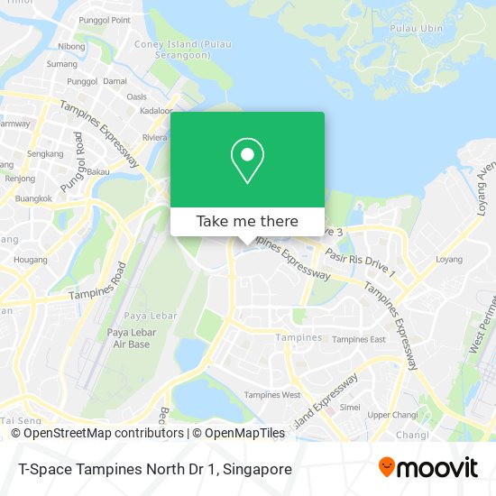 T-Space Tampines North Dr 1 map