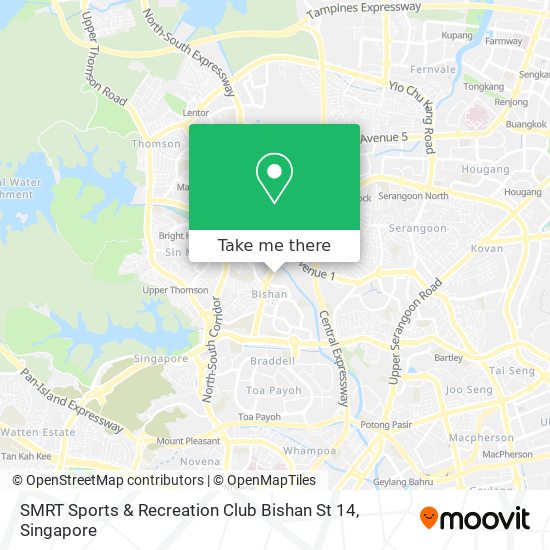 SMRT Sports & Recreation Club Bishan St 14 map