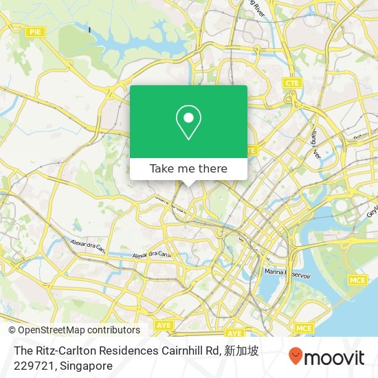 The Ritz-Carlton Residences Cairnhill Rd, 新加坡 229721 map