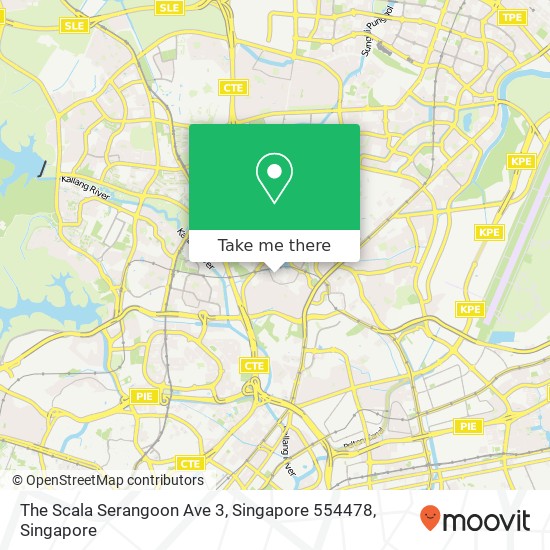 The Scala Serangoon Ave 3, Singapore 554478地图