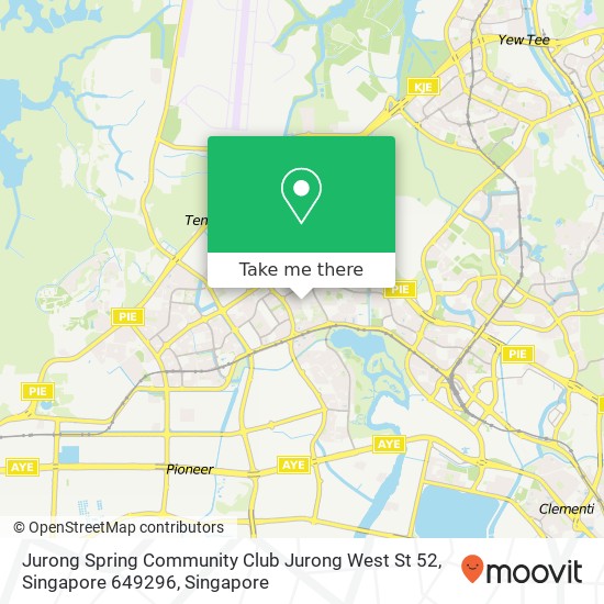 Jurong Spring Community Club Jurong West St 52, Singapore 649296 map