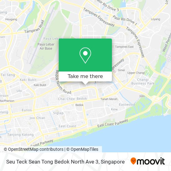 Seu Teck Sean Tong Bedok North Ave 3 map