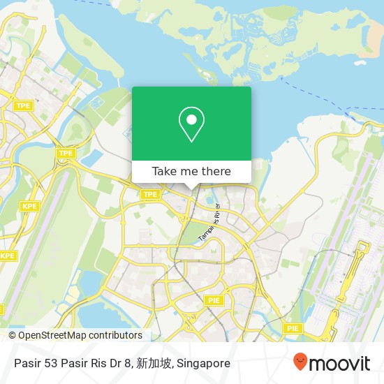 Pasir 53 Pasir Ris Dr 8, 新加坡地图