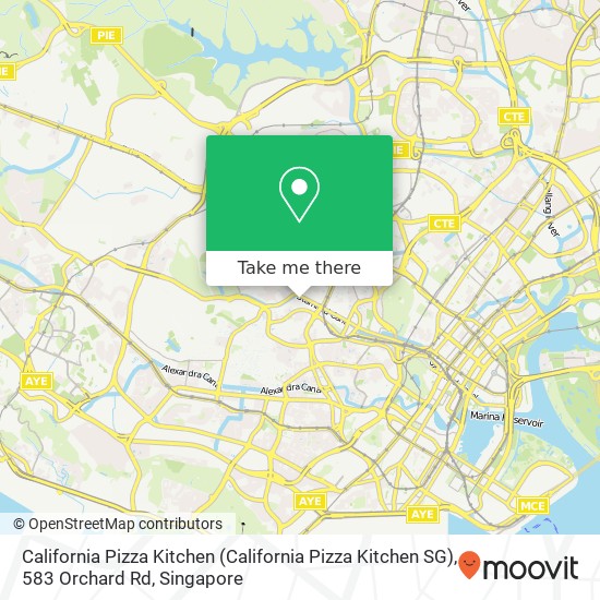 California Pizza Kitchen (California Pizza Kitchen SG), 583 Orchard Rd map