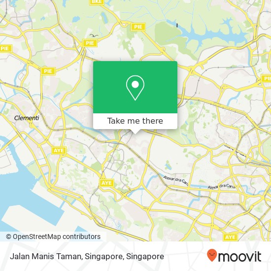 Jalan Manis Taman, Singapore map