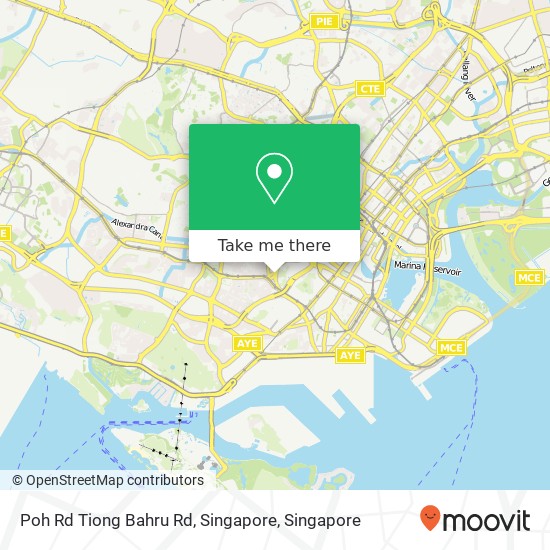 Poh Rd Tiong Bahru Rd, Singapore map