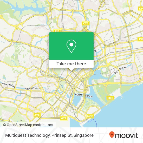 Multiquest Technology, Prinsep St map