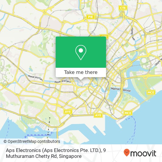 Aps Electronics (Aps Electronics Pte. LTD.), 9 Muthuraman Chetty Rd map