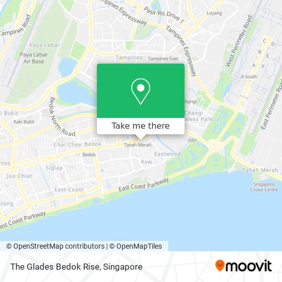 The Glades Bedok Rise map