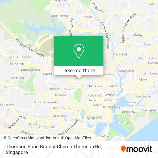 Thomson Road Baptist Church Thomson Rd map