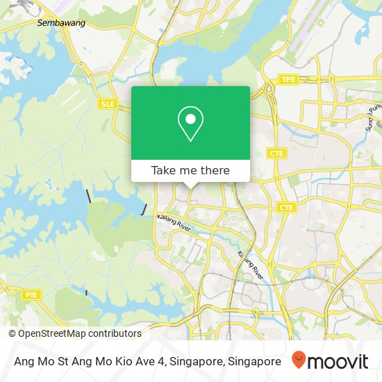 Ang Mo St Ang Mo Kio Ave 4, Singapore map