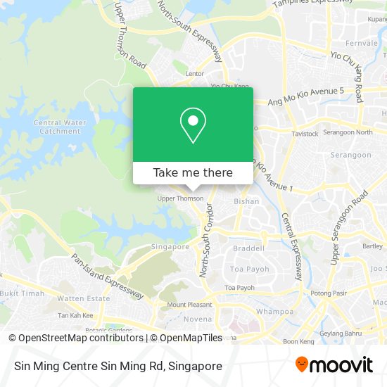 Sin Ming Centre Sin Ming Rd map